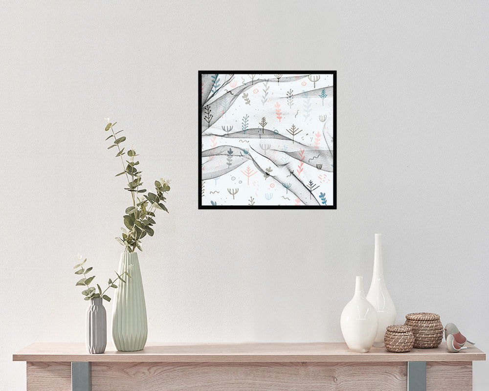 Garden Abstract Artwork Wood Frame Gifts Modern Wall Decor Art Prints