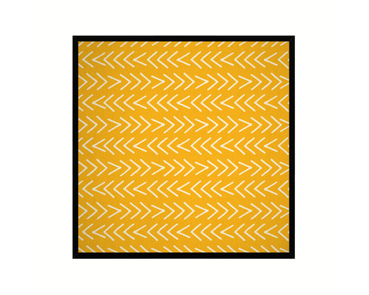 Abstract Yellow Artwork Wood Frame Gifts Modern Wall Decor Art Prints