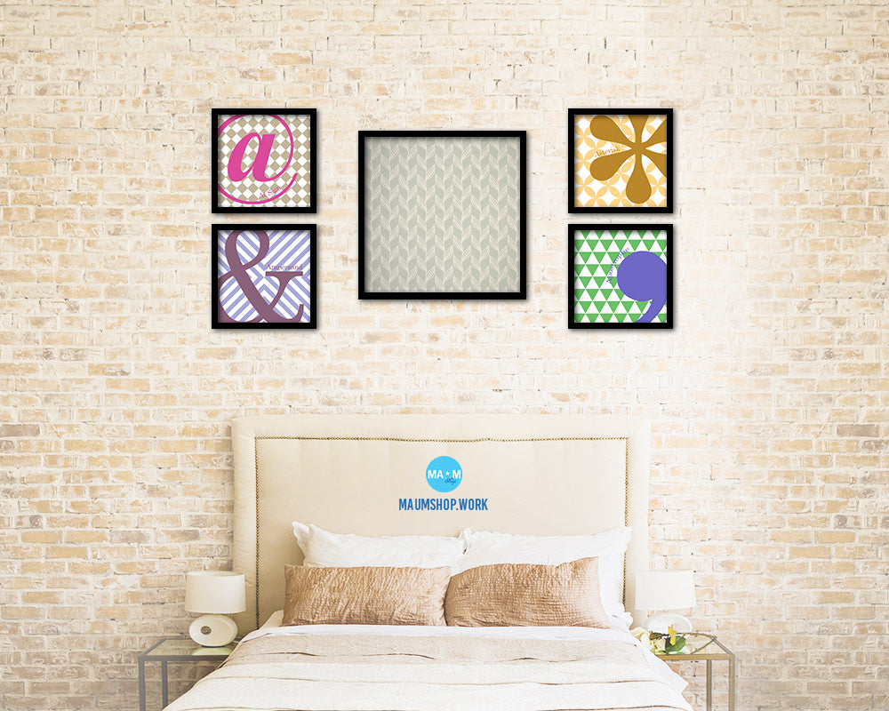 Geometric Abstract Artwork Wood Frame Gifts Modern Wall Decor Art Prints