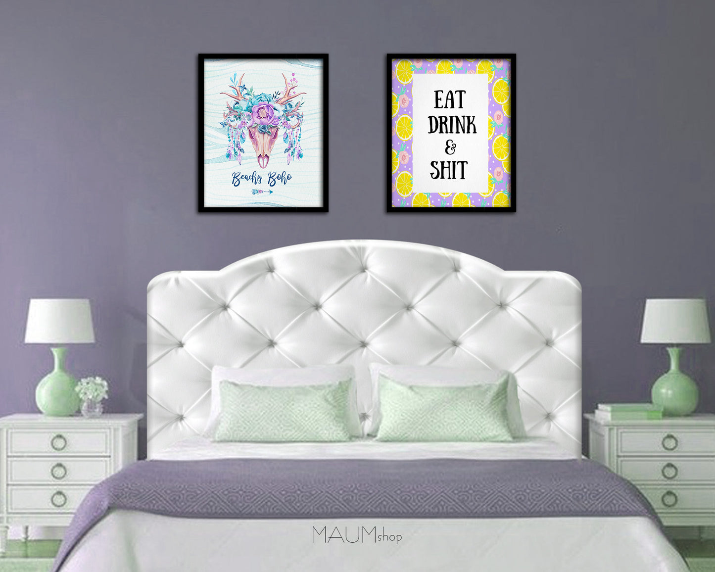 Eat Drink Quote Framed Print Wall Decor Art Gifts