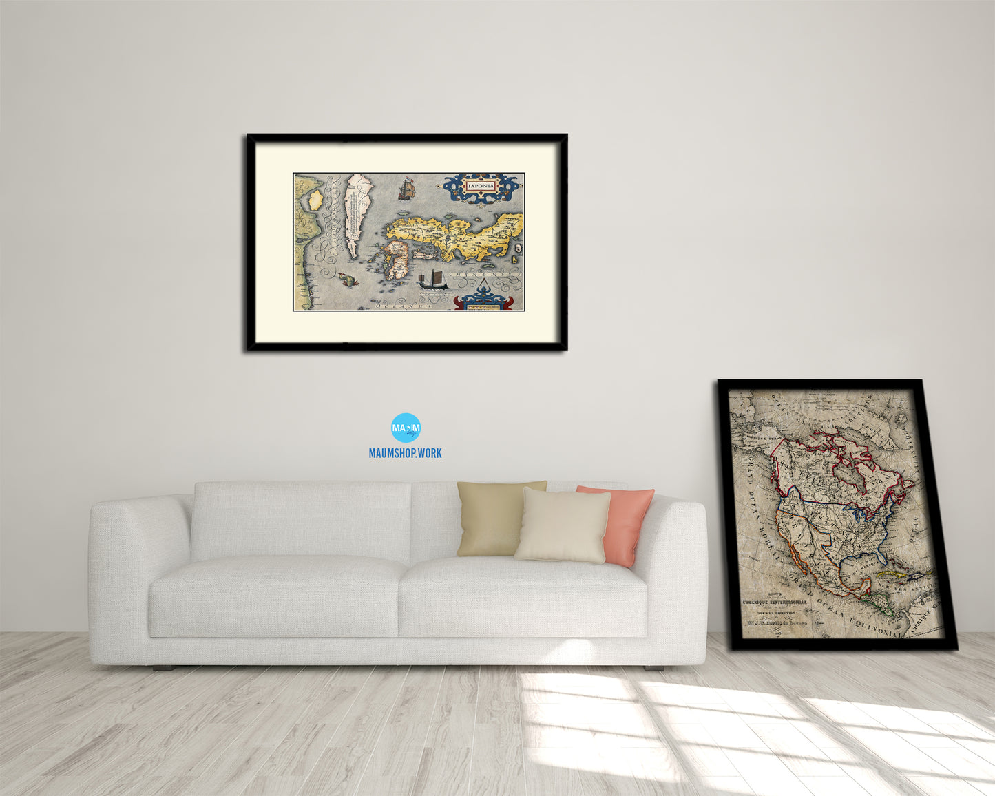 Japan Gerard and Rumold Mercator Atlas Old Map Framed Print Art Wall Decor Gifts