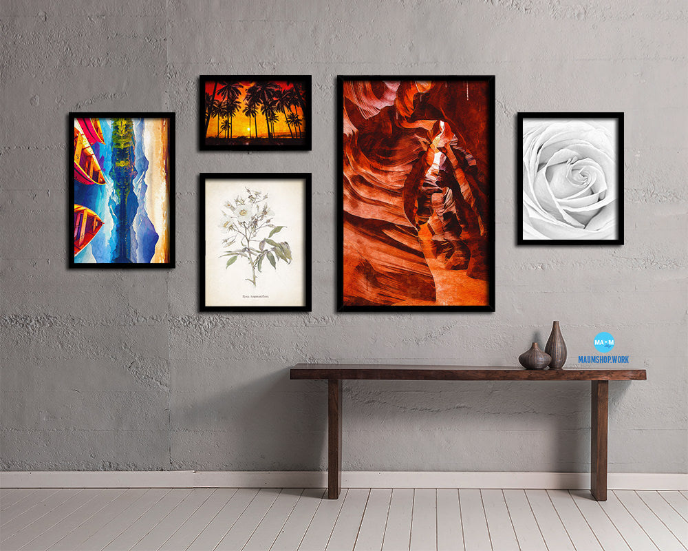 Upper Antelope Canyon, Arizona Northern Arizona Artwork Painting Print Art Frame Wall Decor Gifts