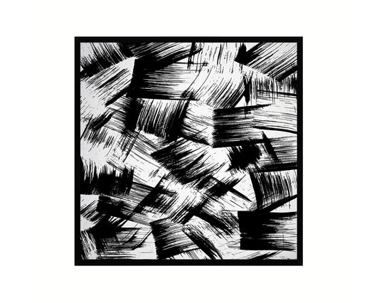 Foam Roller Abstract Artwork Wood Frame Gifts Modern Wall Decor Art Prints