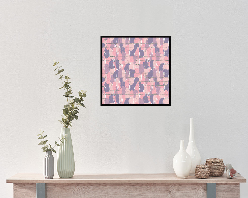 Abstract Pink Artwork Wood Frame Gifts Modern Wall Decor Art Prints