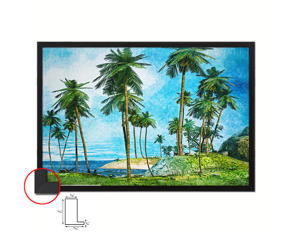 Hawaii HiloKi'i in Pu'uhonua O Honaunau National Historical Park Big Island Landscape Print