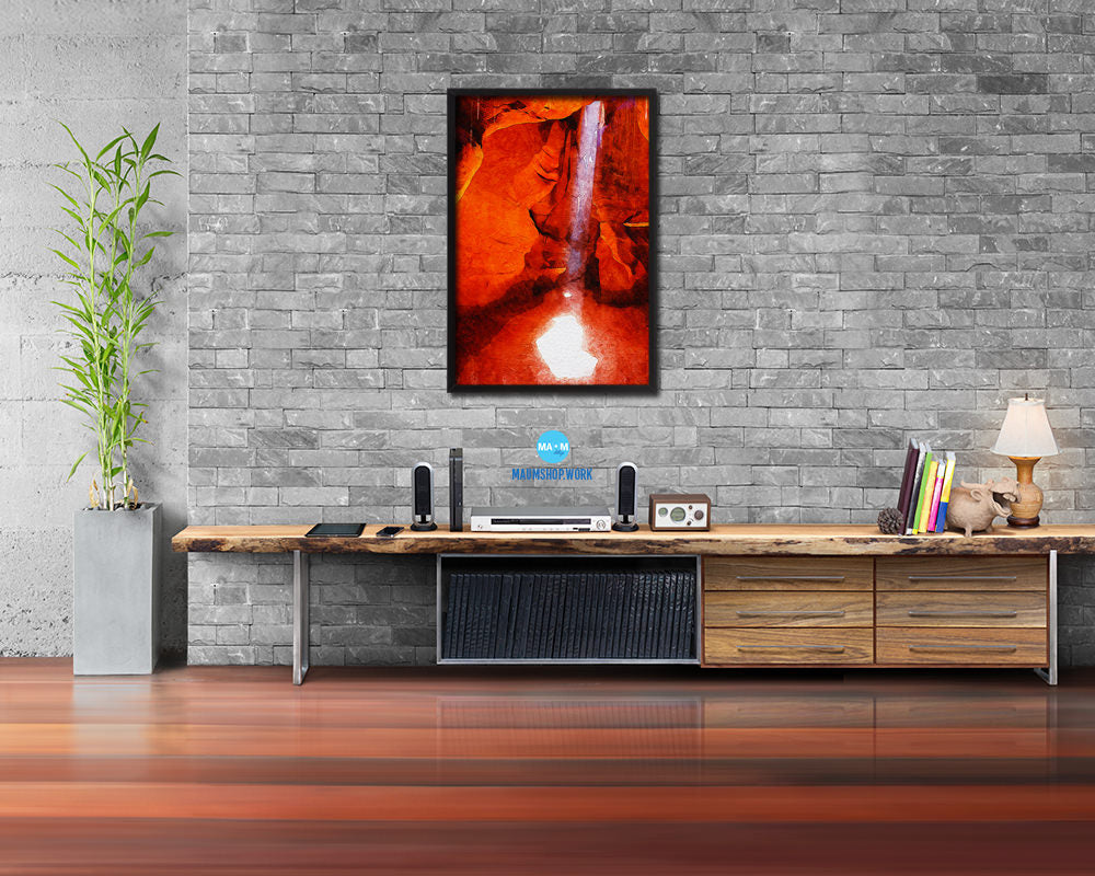 Upper Antelope Canyon, Arizona Northern Arizona Artwork Painting Print Art Frame Wall Decor Gifts