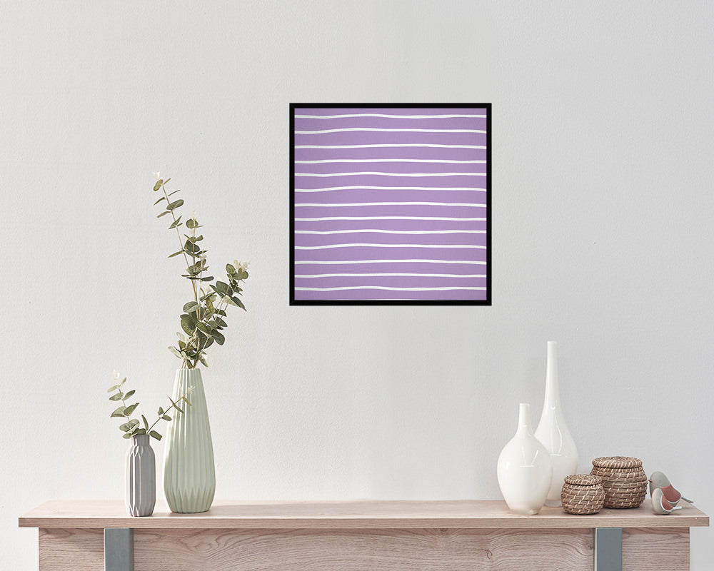 Abstract Purple Artwork Wood Frame Gifts Modern Wall Decor Art Prints