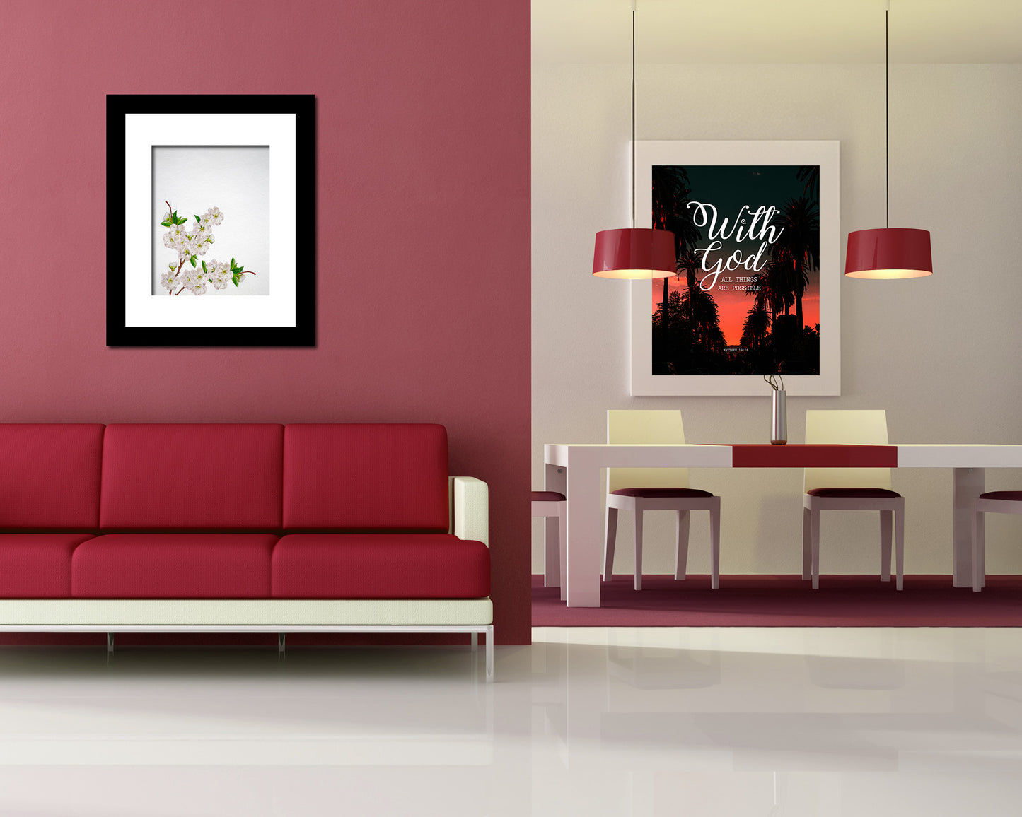 Apple Sketch Plants Art Wood Framed Print Wall Decor Gifts