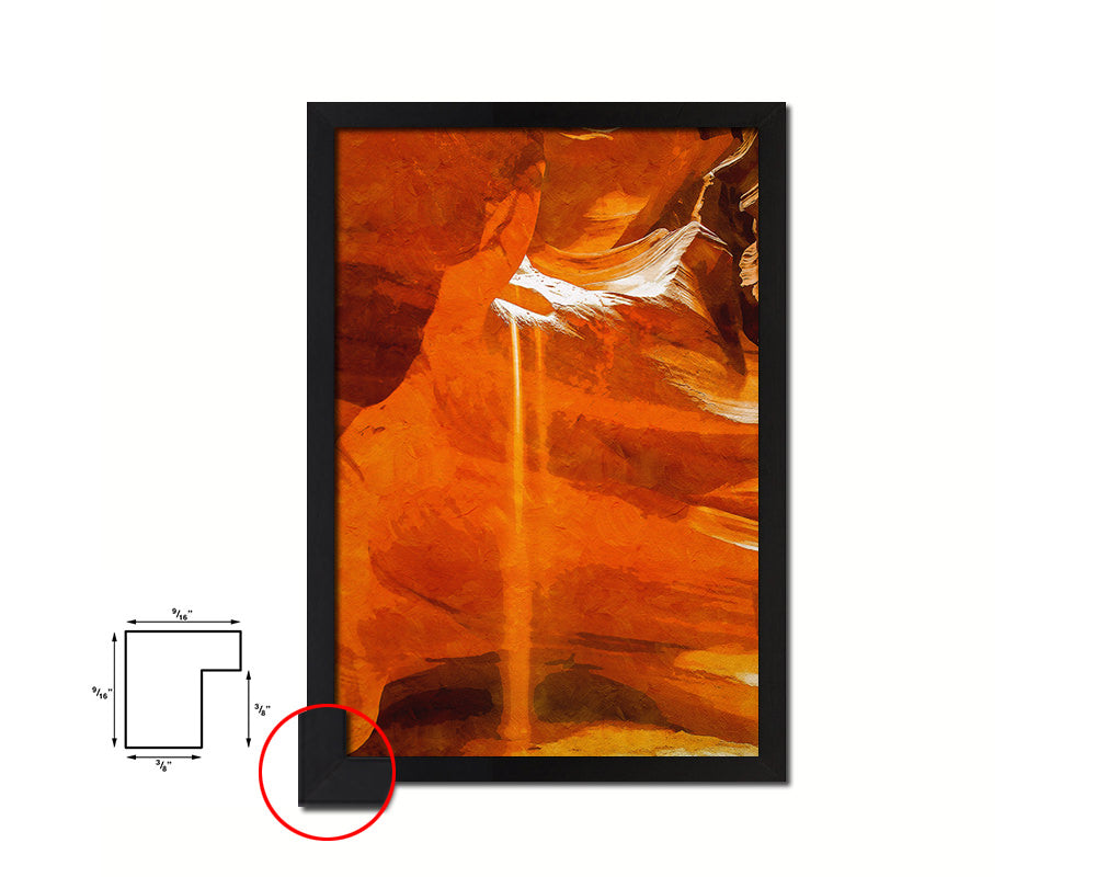 Magicial Antelope Canyon, Sunlight Northern Arizona Artwork Painting Print Art Frame Gifts