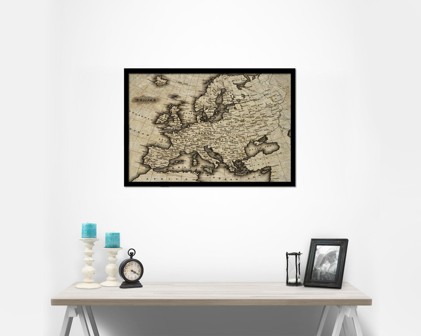 Europe 1799 Historical Map Framed Print Art Wall Decor Gifts