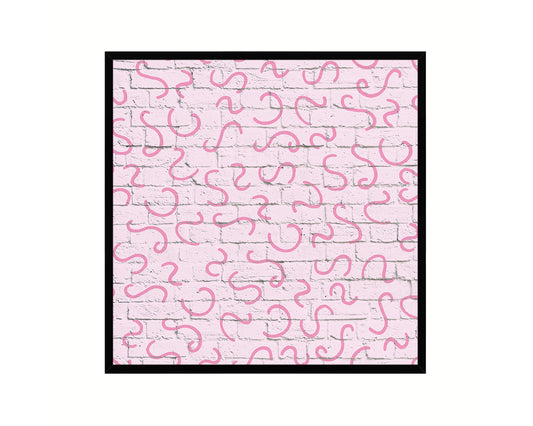 Abstract Pink Artwork Wood Frame Gifts Modern Wall Decor Art Prints