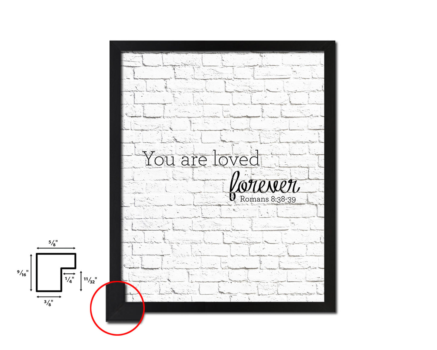 You are loved forever Quote Framed Print Home Decor Wall Art Gifts