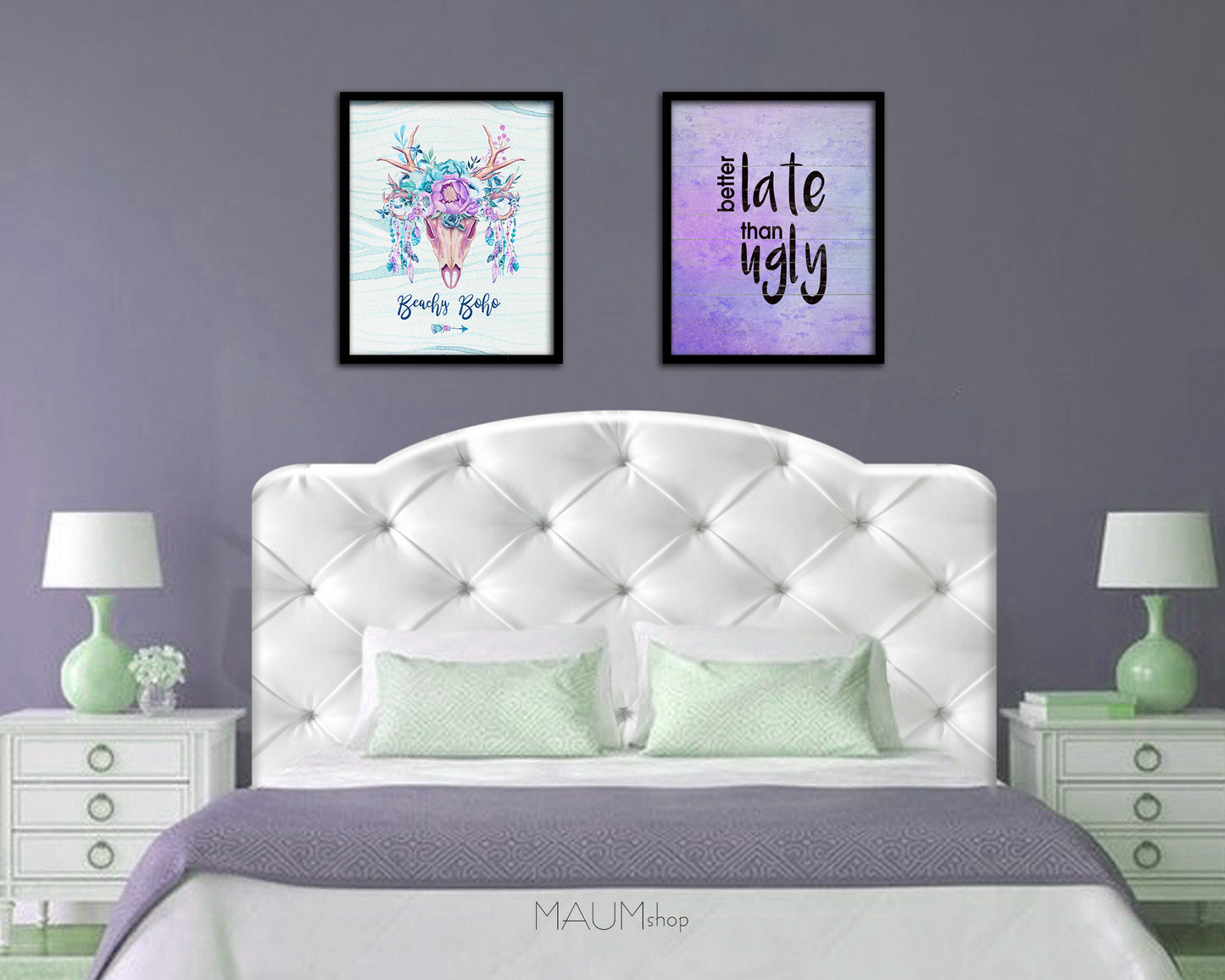 Better late than ugly Quote Framed Print Wall Decor Art Gifts