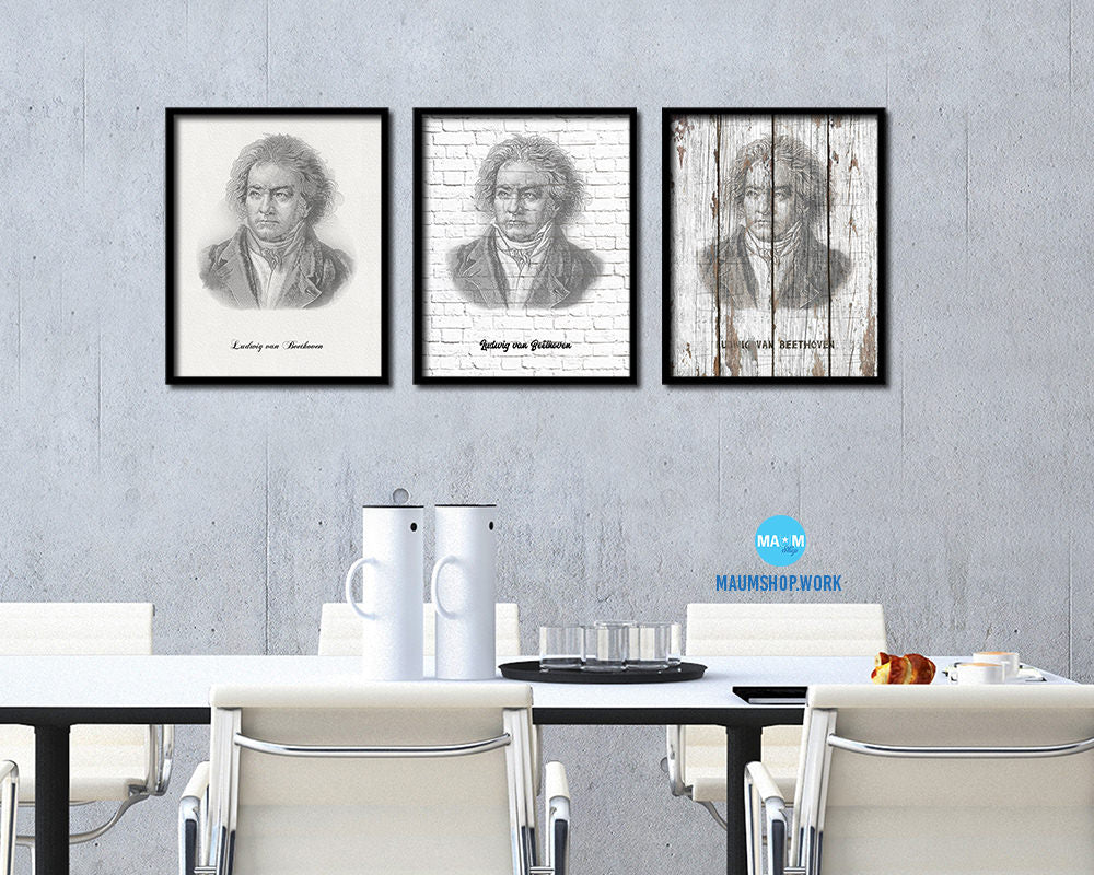 Woygang Amadeus Mozart Classical Music Framed Print Orchestra Teacher Gifts Home Wall Decor