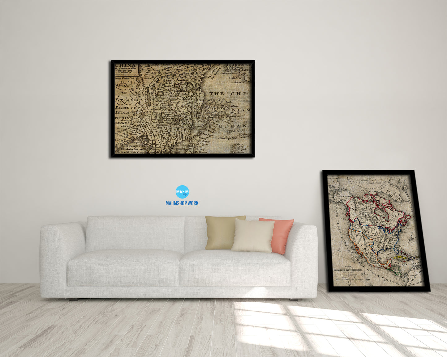 China Japan Korea John Speed 1675 Historical Map Framed Print Art Wall Decor Gifts