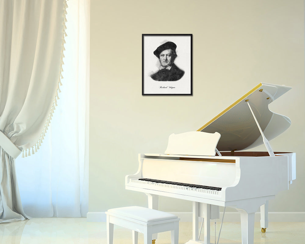 Richard Wagner Classical Music Framed Print Orchestra Teacher Gifts Home Wall Decor