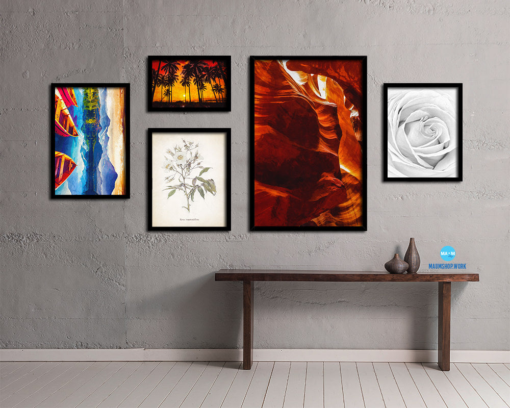 Spontaneous Antelope Canyon Northern Arizona Artwork Painting Print Art Frame Home Wall Decor Gifts