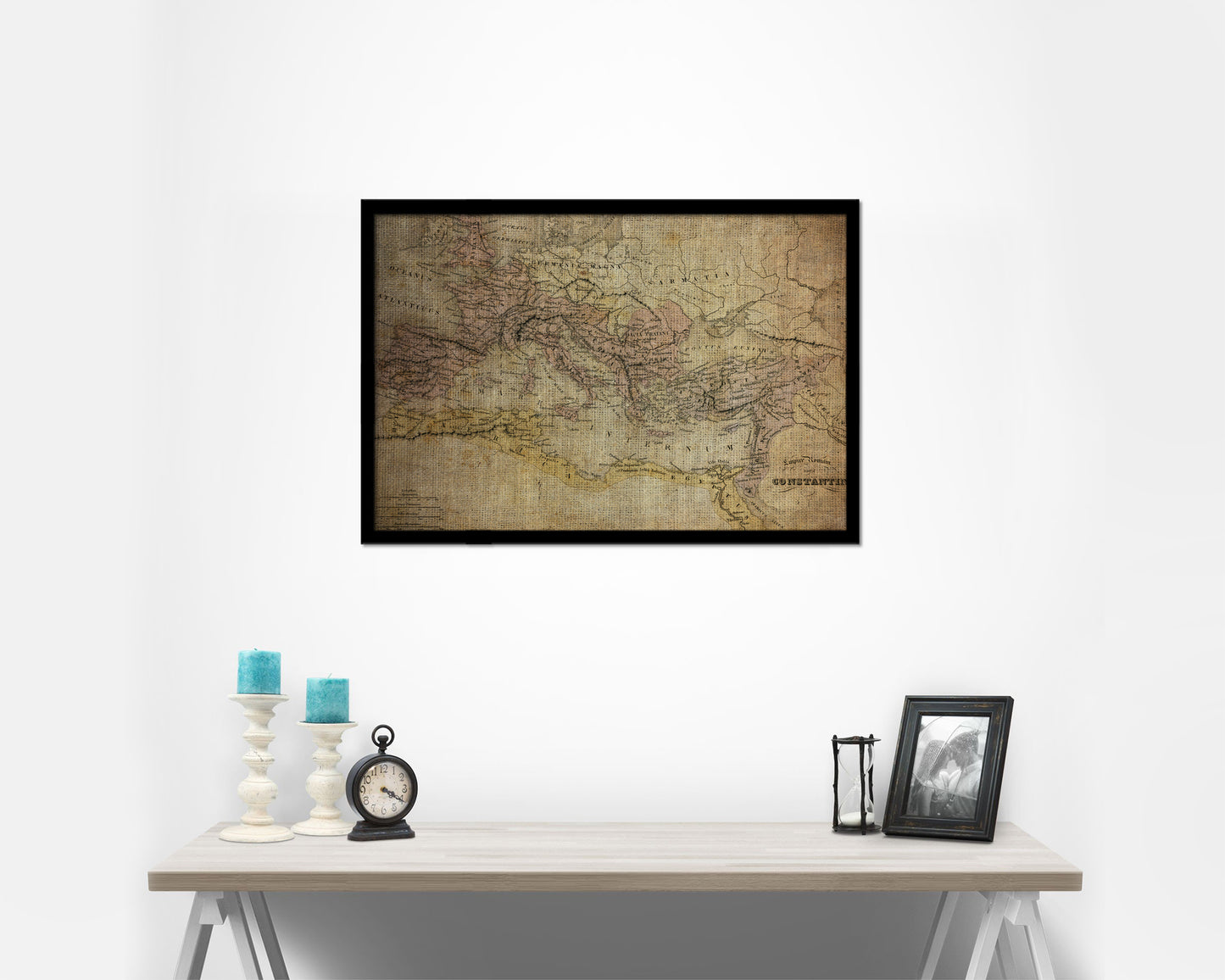 Europe Contantin Empire Vintage Map Framed Print Art Wall Decor Gifts