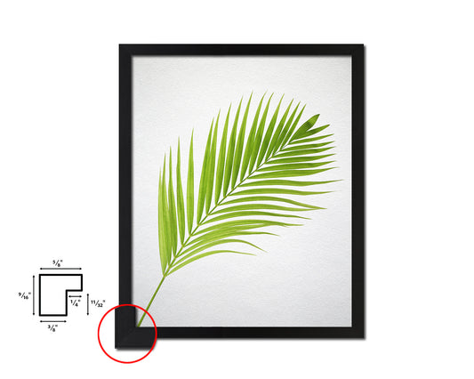 Green Palm Tree Watercolor Tropical Leaf Framed Print Home Decor Wall Art Gifts