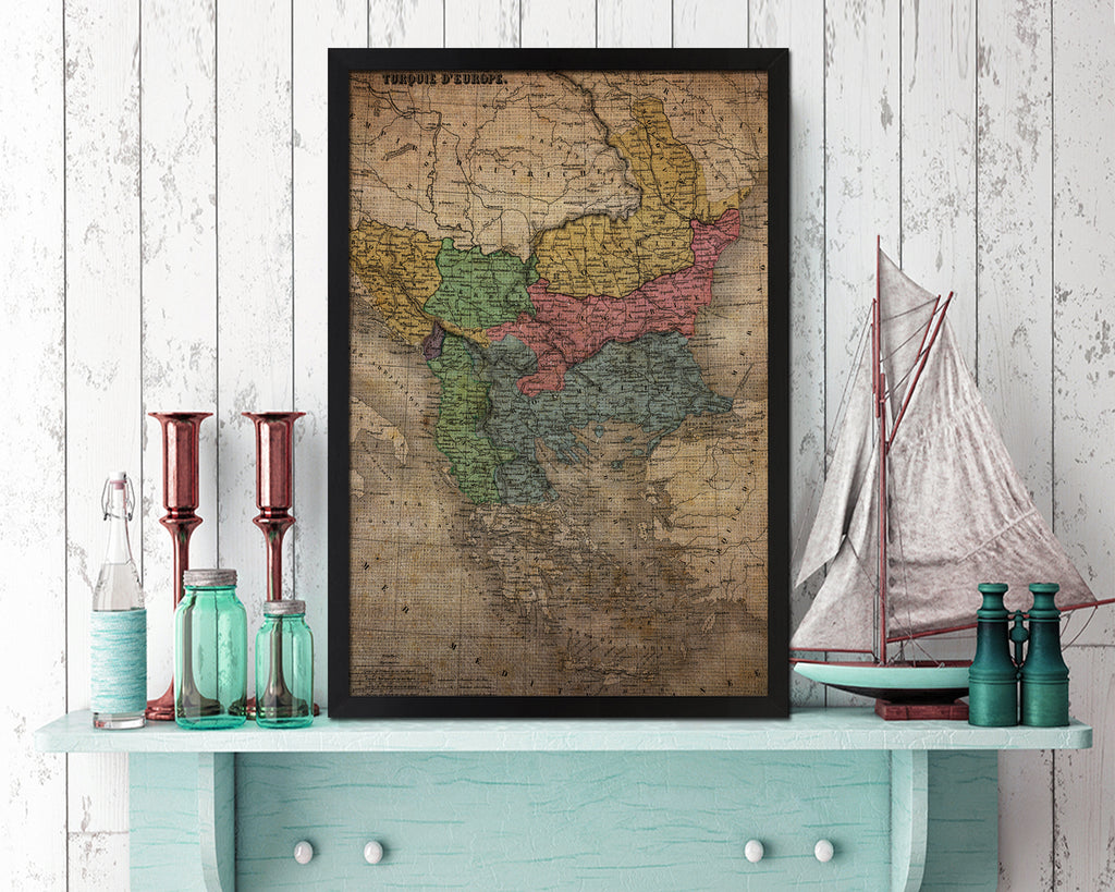 Sold at Auction: Framed Louisiana, Mississippi, Arkansas Map