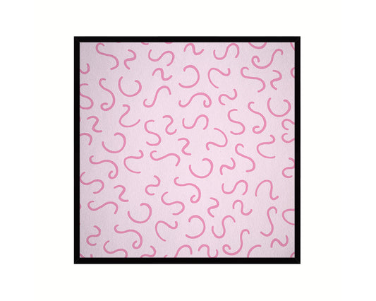 Abstract Pink Artwork Wood Frame Gifts Modern Wall Decor Art Prints