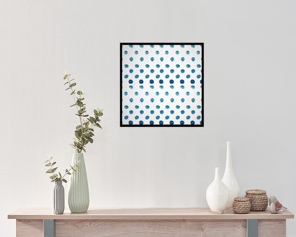 Dots Abstract Artwork Wood Frame Gifts Modern Wall Decor Art Prints