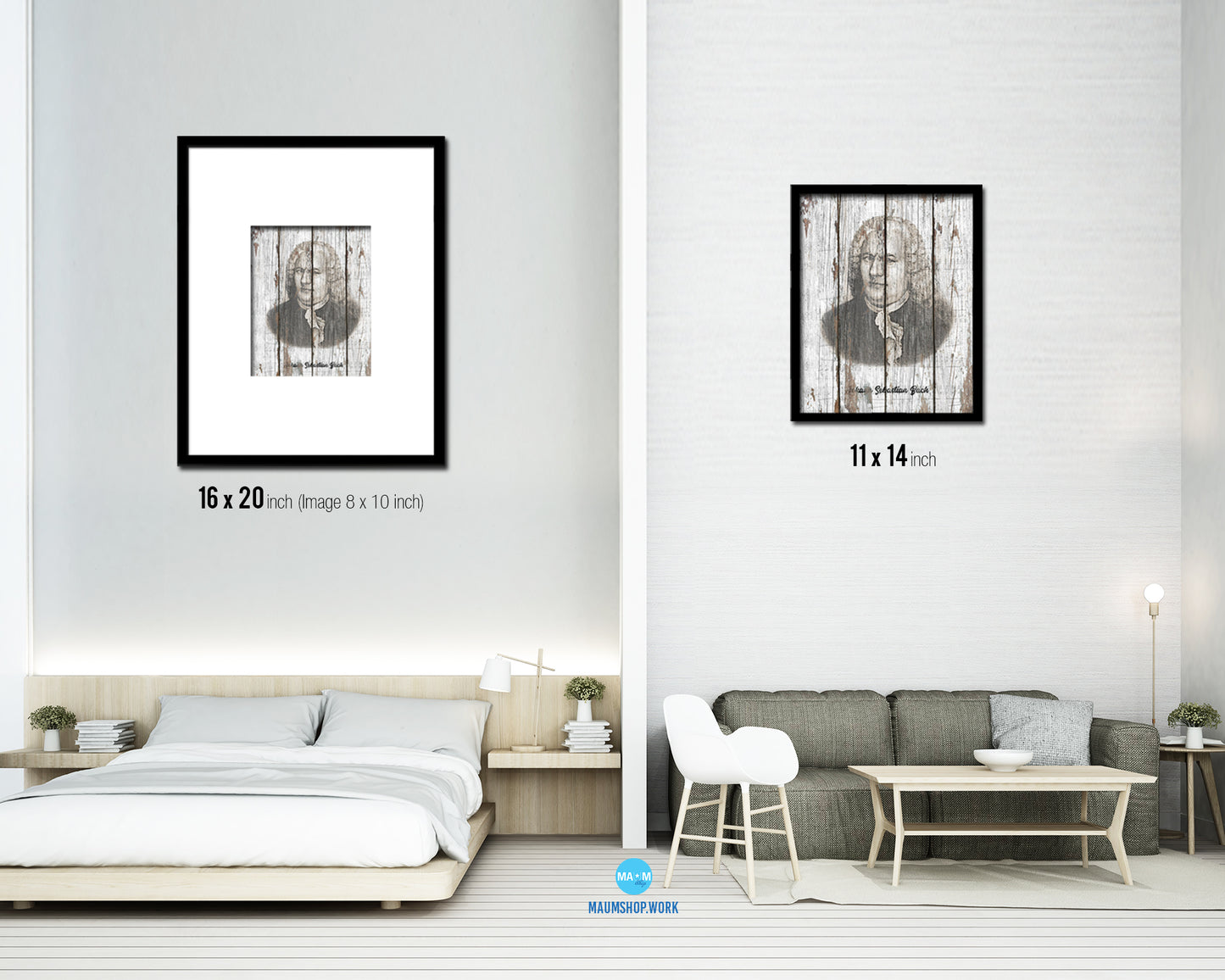 Johann Sebastian Bach Classical Music Framed Print Orchestra Teacher Gifts Home Wall Decor