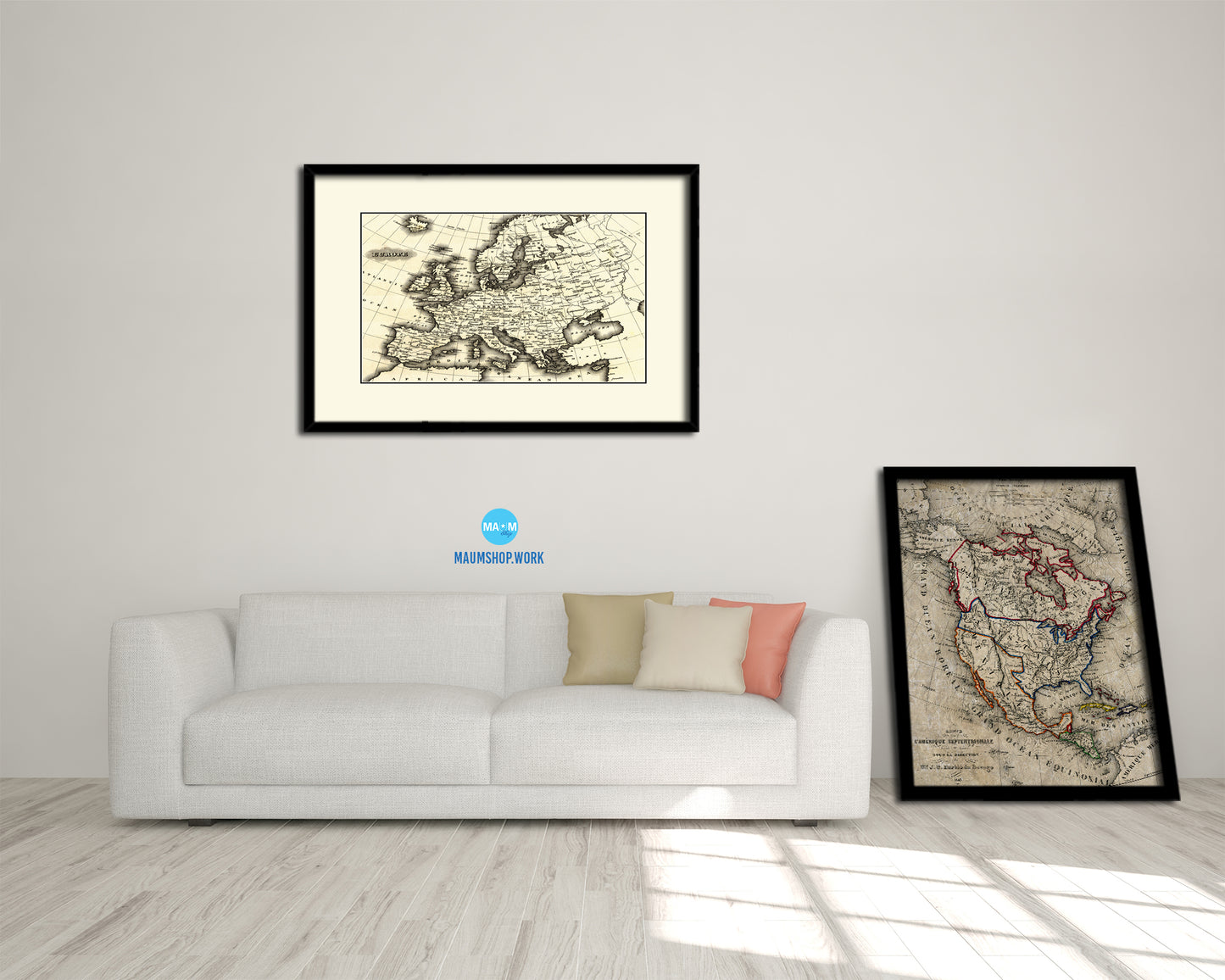 Europe 1799 Old Map Framed Print Art Wall Decor Gifts