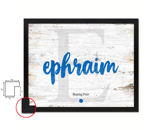 Ephraim Personalized Biblical Name Plate Art Framed Print Kids Baby Room Wall Decor Gifts