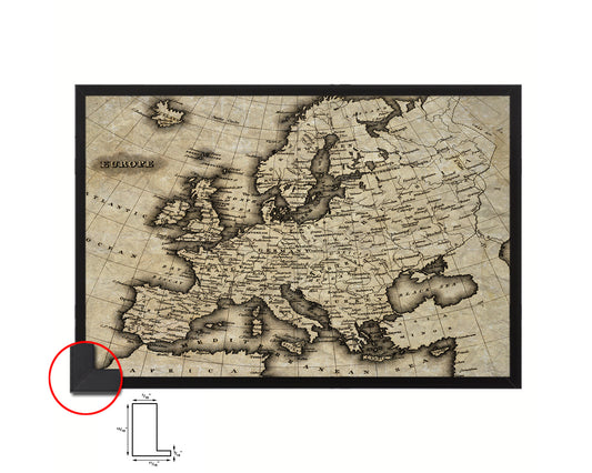 Europe 1799 Historical Map Framed Print Art Wall Decor Gifts