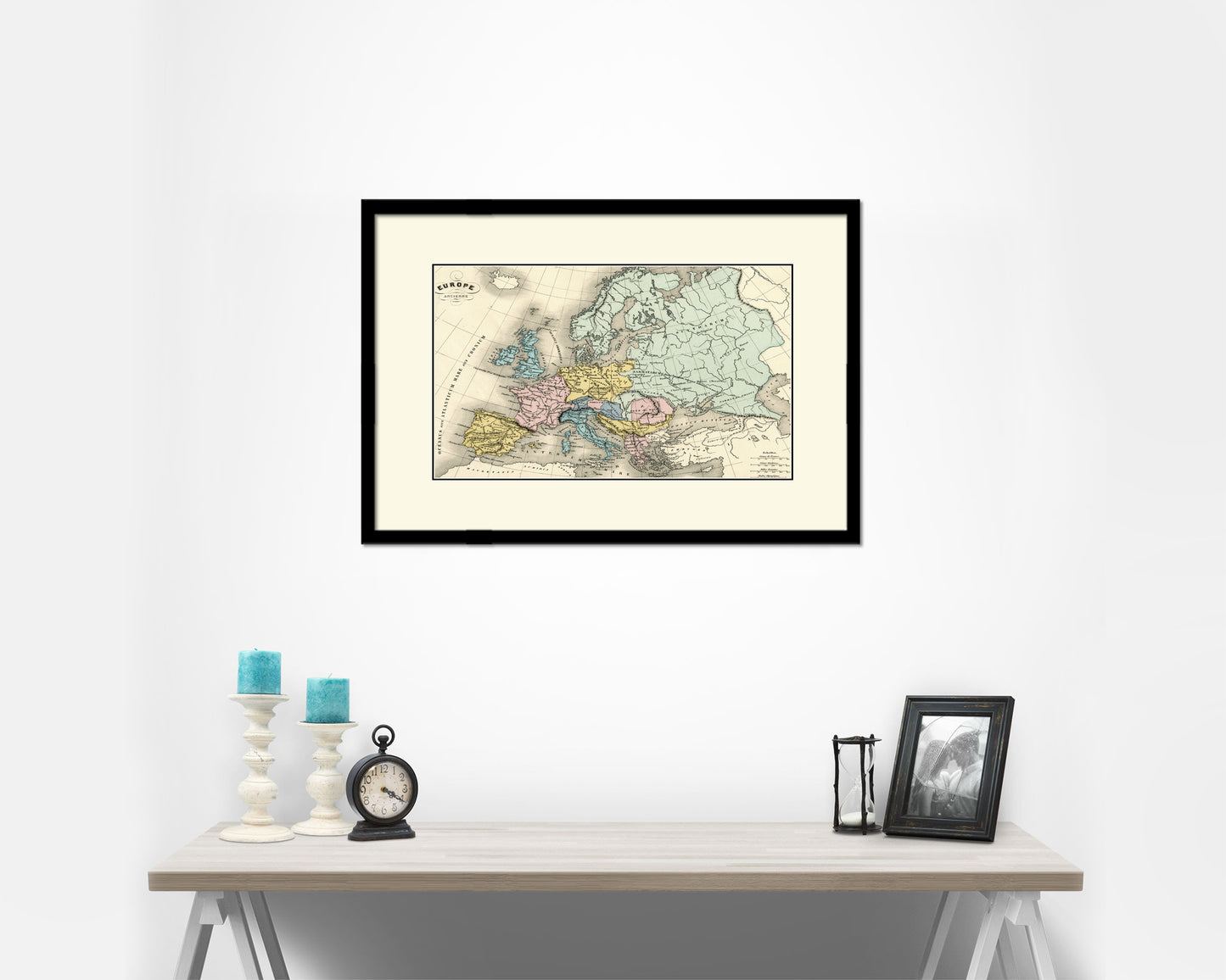 Europe Ancienne Old Map Framed Print Art Wall Decor Gifts