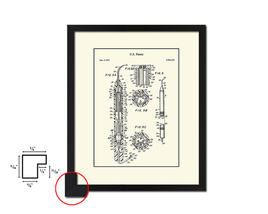 Dessert Maker Kitchen Vintage Patent Artwork Black Frame Print Wall Art Decor Gifts