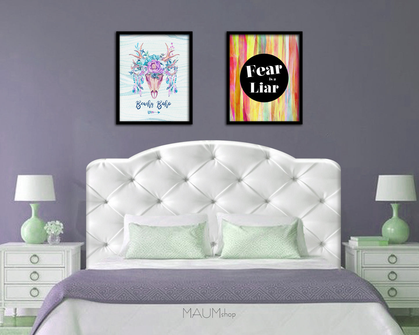 Fear is a liar Quote Framed Print Wall Decor Art Gifts