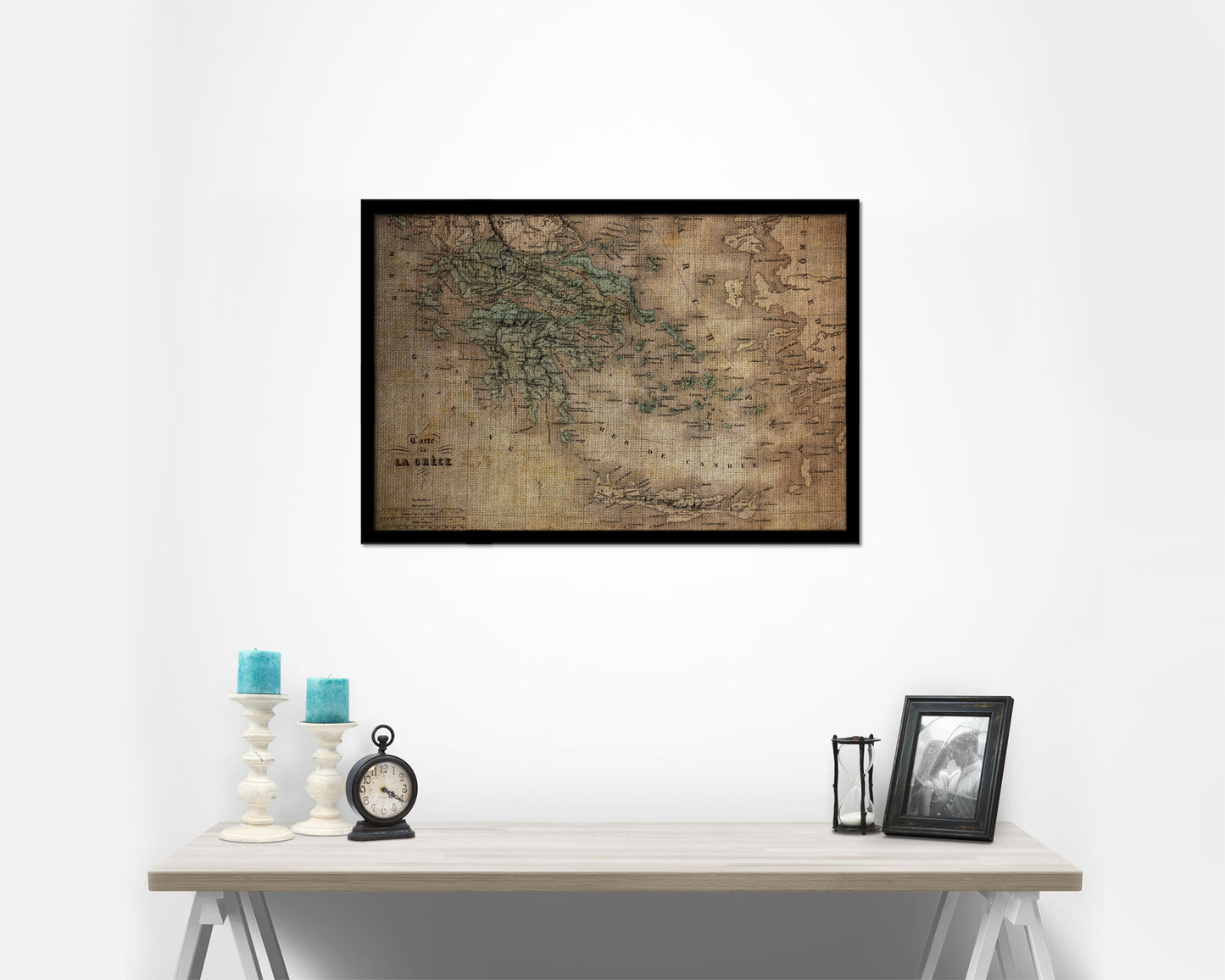 Europe Vintage Map Framed Print Art Wall Decor Gifts