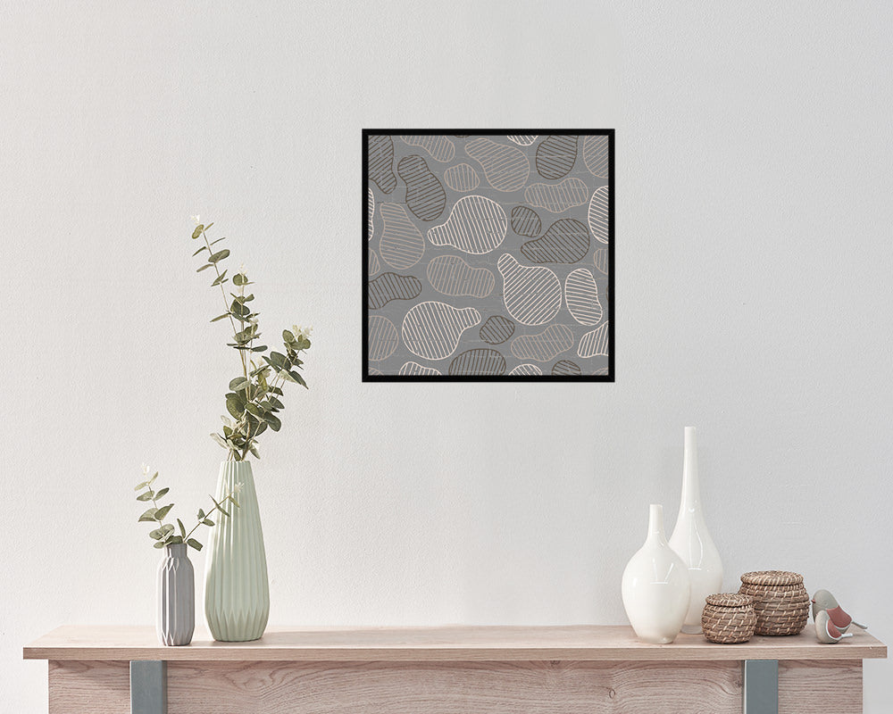 Shape Abstract Artwork Wood Frame Gifts Modern Wall Decor Art Prints