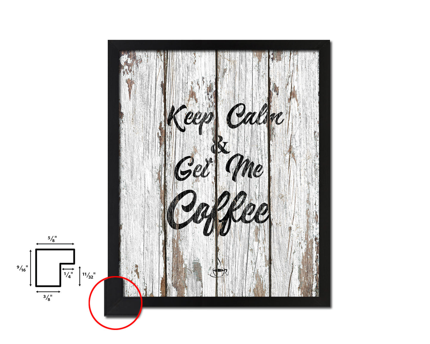 Keep calm & get me a coffee Quote Framed Artwork Print Wall Decor Art Gifts