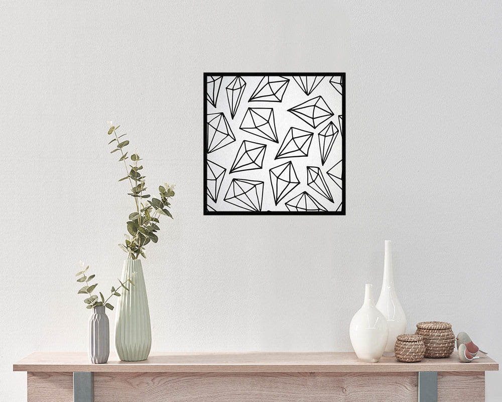 Shape Abstract Artwork Wood Frame Gifts Modern Wall Decor Art Prints