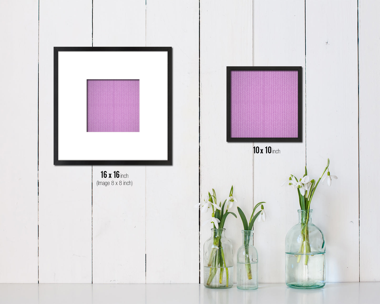 Abstract Pink Artwork Wood Frame Gifts Modern Wall Decor Art Prints