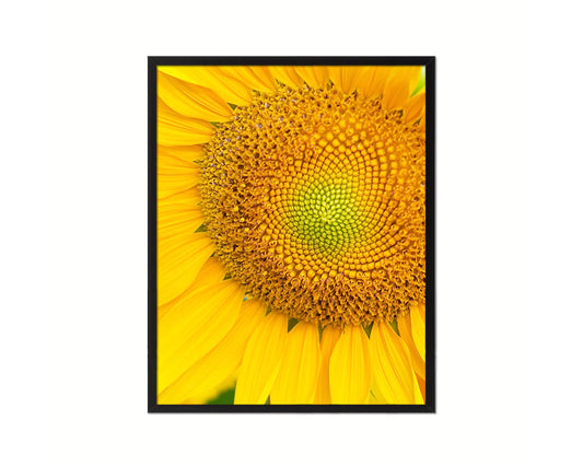 Sunflower Yellow Flower Wood Framed Paper Print Wall Decor Art Gifts