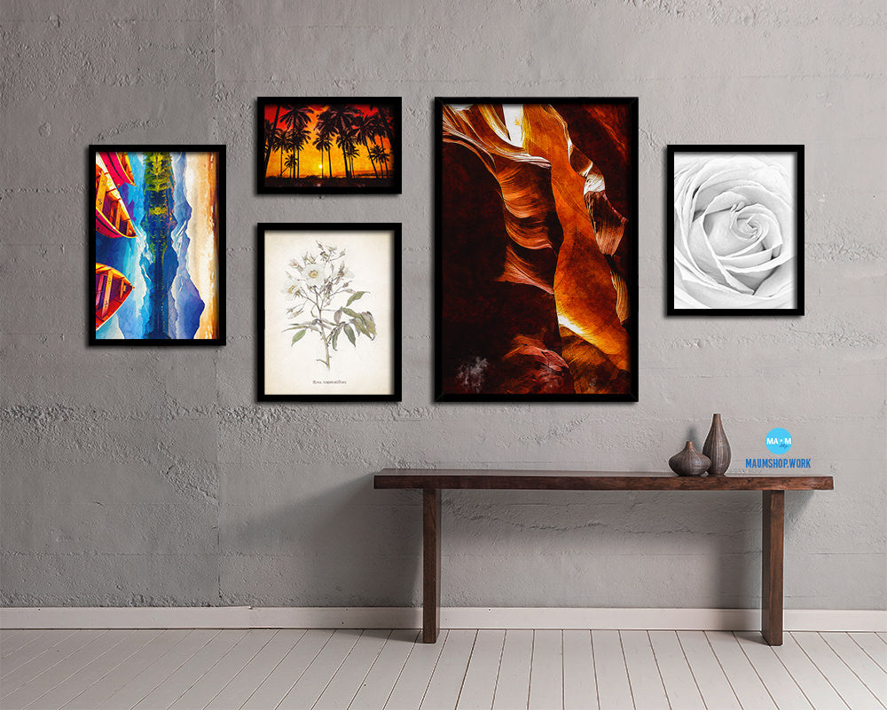 Antelope Canyon Arizona Northern Arizona Artwork Painting Print Art Frame Home Wall Decor Gifts