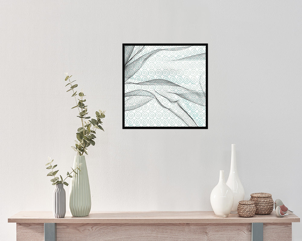 Lines Abstract Artwork Wood Frame Gifts Modern Wall Decor Art Prints