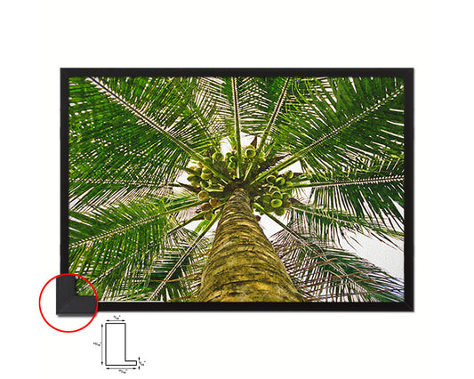 Forest Coconut Tree Landscape Painting Print Art Frame Home Wall Decor Gifts