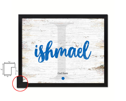 Isaiah Personalized Biblical Name Plate Art Framed Print Kids Baby Room Wall Decor Gifts