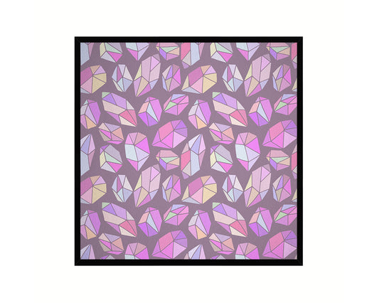 Abstract Pink Artwork Wood Frame Gifts Modern Wall Decor Art Prints