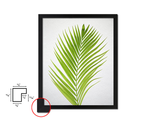 Green Palm Tree Watercolor Tropical Leaf Framed Print Home Decor Wall Art Gifts