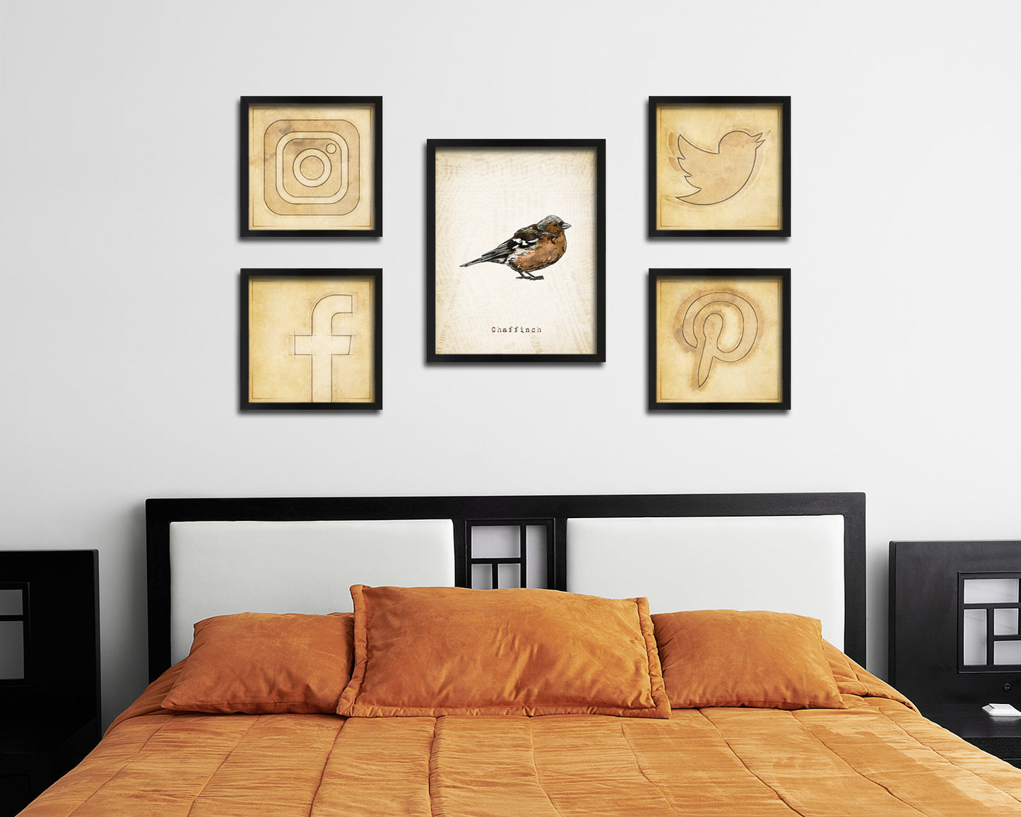 Chaffinch Vintage Bird Fine Art Paper Prints Home Decor Wall Art Gifts