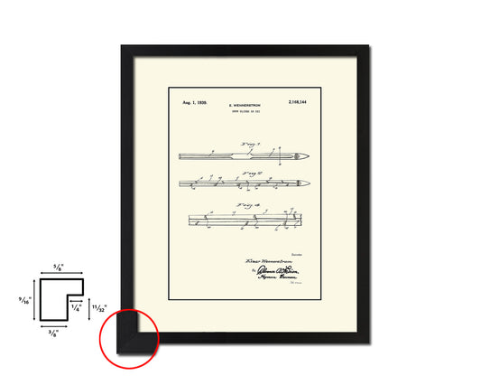 Ski Sports Vintage Patent Artwork Black Frame Print Gifts