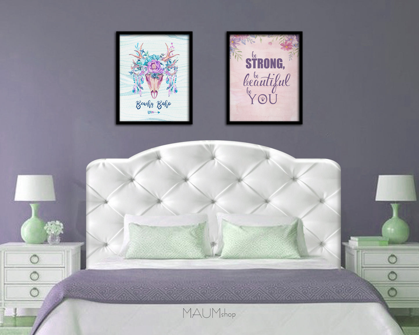 Be strong be beautiful be you Quote Framed Print Wall Decor Art Gifts