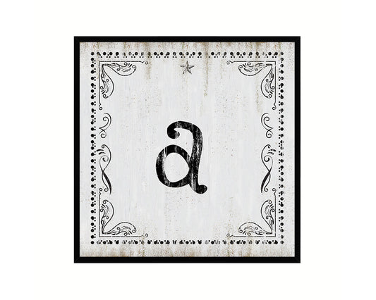 Letters U Custom Monogram Personality Name Sign Framed Prints Wall Art Decor