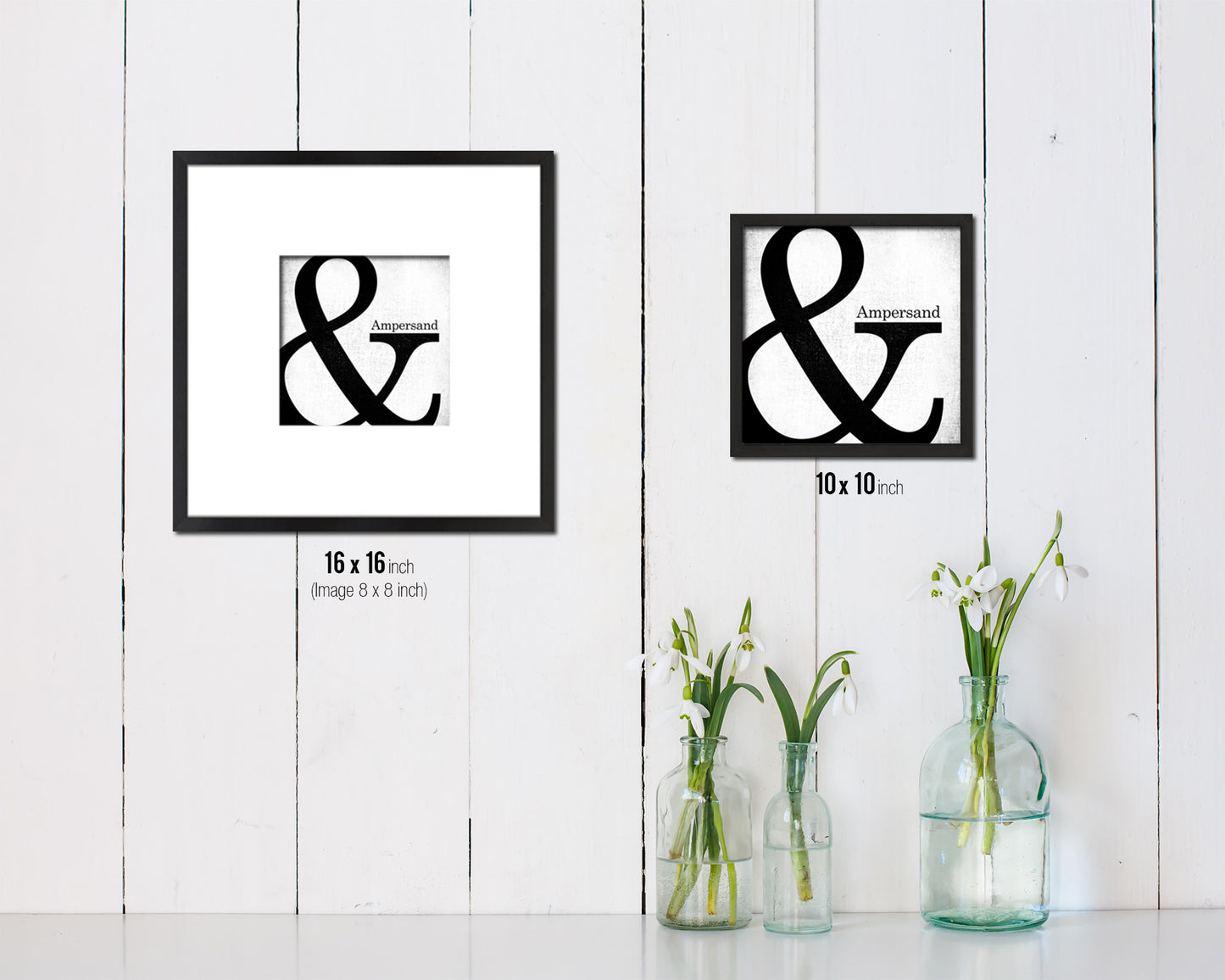 Ampersand Punctuation Symbol Framed Print Home Decor Wall Art English Teacher Gifts